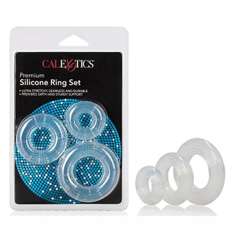 Premium Silicone Ring Set, Clear