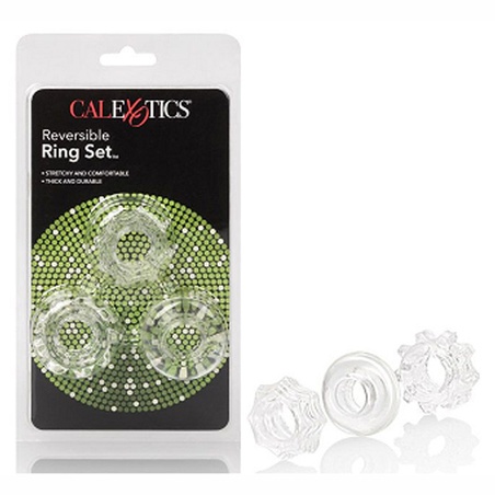 Reversible Ring Set, Clear