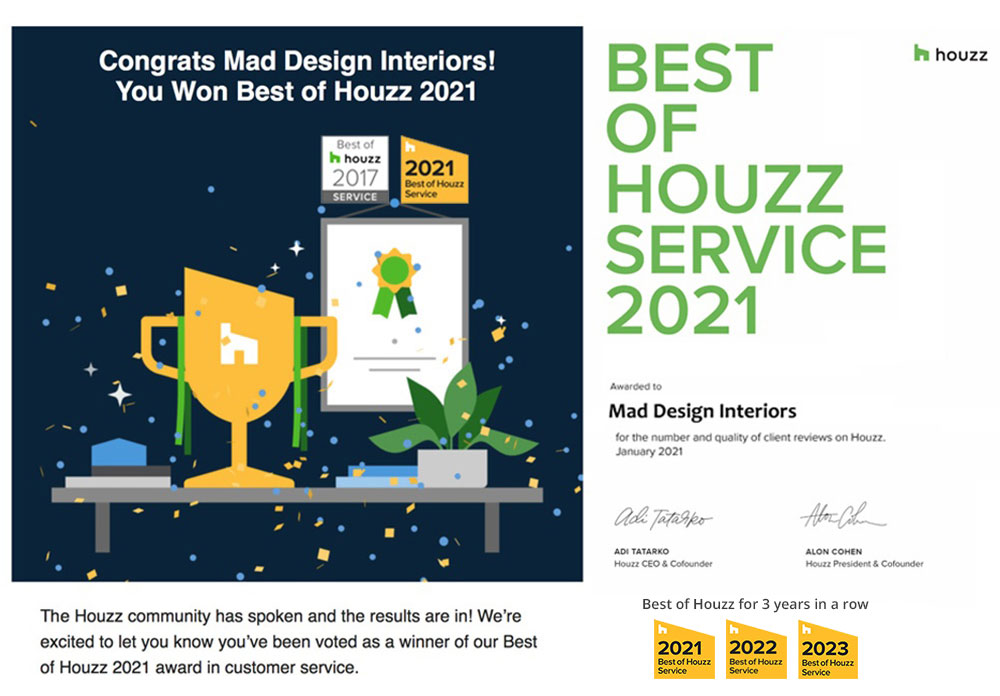 Best of Houzz 2021 Award - Mad Design Interiors