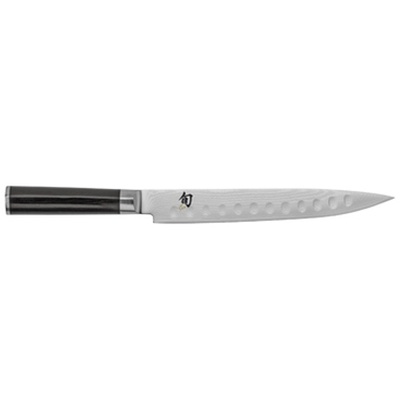 Shun Classic 9 inch Slicing knife Hollow Edge - Damascus Knives at Internet Kitchen Store Toronto