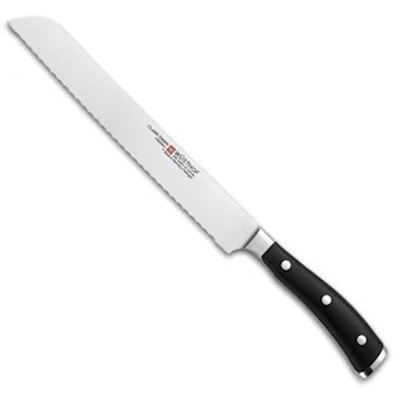 Classic Ikon Bread Knife 9 inch Dbl Serrated - Wusthof Classic Ikon Knives at Internet Kitchen Store Toronto