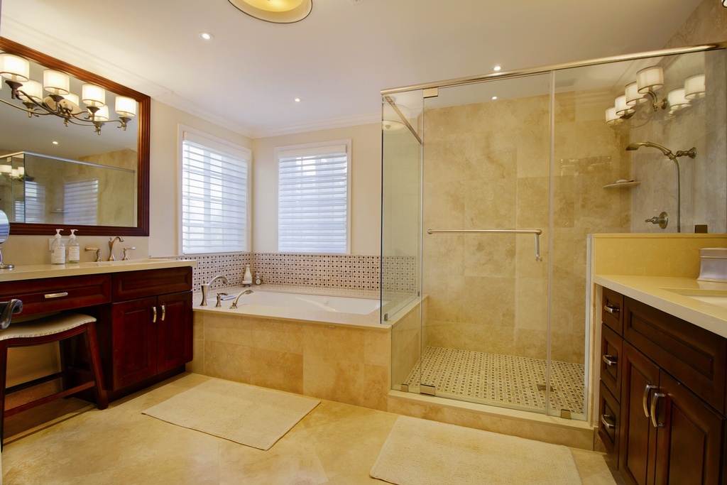 Modern Bathroom Design with Bathtubs and Cabinets by Andrea Duran Interiors - Bathroom Remodeling Firm in Davie, FL