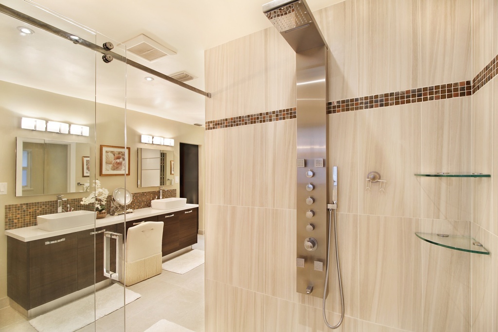 Modern Bathroom Shower Design by Andrea Duran Interiors - Davie Bathroom Renovation Services