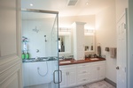 Simple Bathroom Design with Cabinets by Andrea Duran Interiors - Bathroom Remodeling Firm in Davie, FL