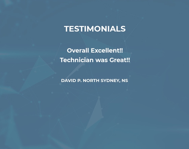 David P. North Sydney NS - Happy Client of asap Atlantic Security Automation Partners Canada Inc.