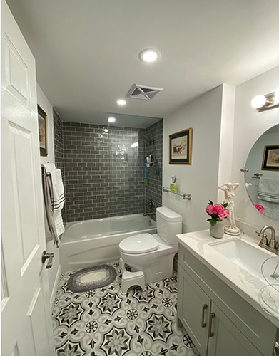 White Bathroom Wall Tiles at Bochner Design & Home