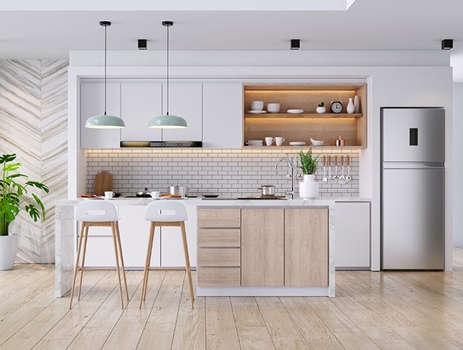 Modern Kitchen Interior Design at Bochner Design & Home
