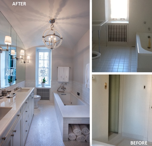 Atchison Architectural Interiors - Before and After Bathroom Renovation by Luxury Interior Designer in Chicago