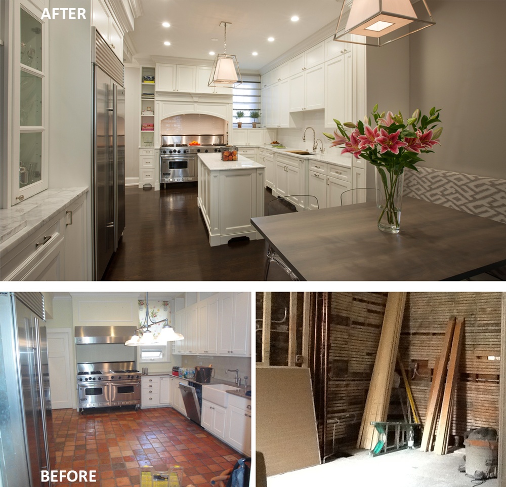 Before and After Kitchen Renovation - High End Interior Architect Chicago at Atchison Architectural Interiors 