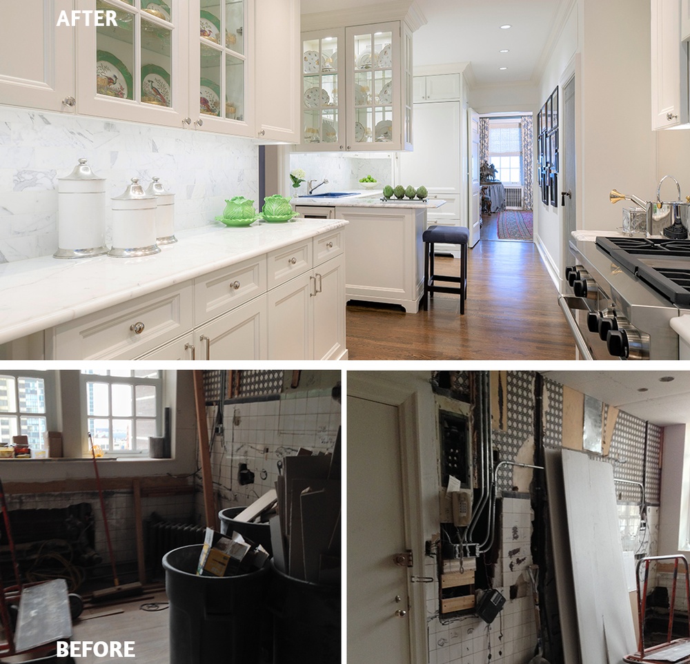 Before and After Kitchen Remodeling - Luxury Interior Designer Chicago at Atchison Architectural Interiors 