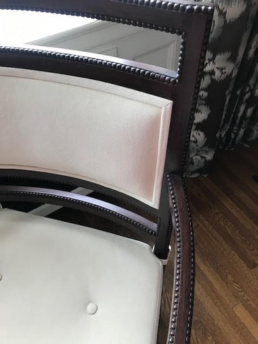 White Chair Cushion - Chicago Luxury Interior Design by Atchison Architectural Interiors