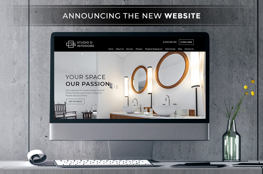  Announcing the New Website of Studio D Interiors-  Virginia Interior Designer 