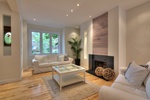 Modern Living Space by Corneli and Yang - Interior Designer, Custom Home Builder Montreal