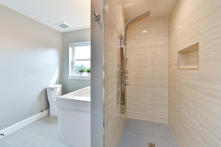 Modern Bathroom by Architecture Firm in Washington DC - Nesmith Design Group