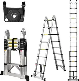 Telescoping multi-function ladder