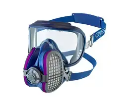 Full-face respirator mask with P100 filters