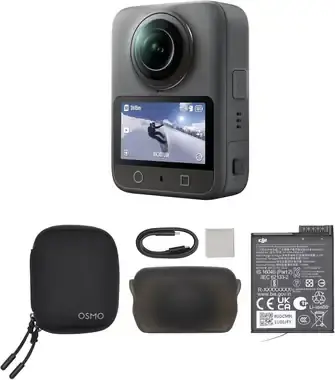 DJI Osmo 360° panoramic action camera with case and battery