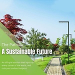 EnGo Slim Solar Street Light in Parks - Transportation Solutions and Lighting, Inc