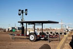 Large Solar Light Tower WLTS-LM with Hydraulic Brake - Transportation Solutions and Lighting, Inc