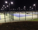 Rectangular LED Tennis Court Lighting - Sports Solar LED Lighting - Transportation Solutions and Lighting, Inc