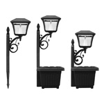 Solar Path Light with and without Planter GS-111PL - Transportation Solutions and Lighting, Inc