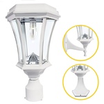 Victorian Bulb Solar Lamp Post GS-94B-FPW - Residential Solar Lighting - Transportation Solutions and Lighting, Inc