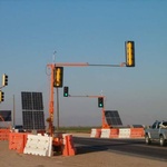Heavy Duty - Solar Powered Portable Traffic Signals on Highways - Transportation Solutions and Lighting, Inc