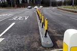Lane Separators on Highways - Rubber Traffic Calming - Transportation Solutions and Lighting, Inc