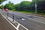 Lane Separators on main roads - Rubber Traffic Calming - Transportation Solutions and Lighting, Inc