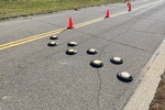 Speed Spots Portable Speed Bump on Highways - Traffic Calming Products - Transportation Solutions and Lighting, Inc