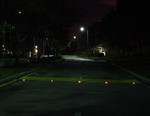 Internally Illuminated Raised Pavement Marking on Roadways align horizontally - Transportation Solutions and Lighting, Inc