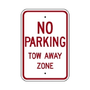 R7-20 No Parking Tow Away Zone Florida