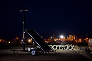 Large Solar Light Tower WLTS-LM- Transportation Solutions and Lighting, Inc