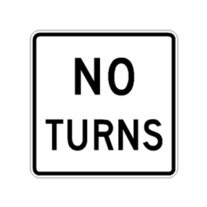 R3-3 No Turns - MUTCD SIGNS Florida - Transportation Solutions and Lighting, Inc