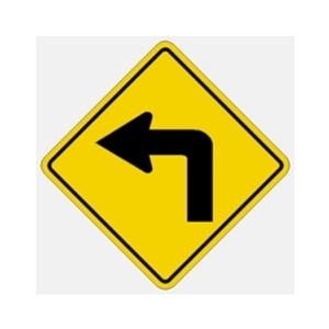 W1-1L Left Turn Arrow - MUTCD SIGNS Florida - Transportation Solutions and Lighting, Inc
