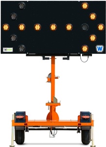 Portable ECO Vertical Mast Arrow Boards - Transportation Solutions and Lighting, Inc