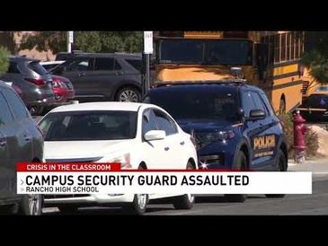 CCSD security monitor assaulted at Rancho High School in Las Vegas; CrisisAlert used to call for help