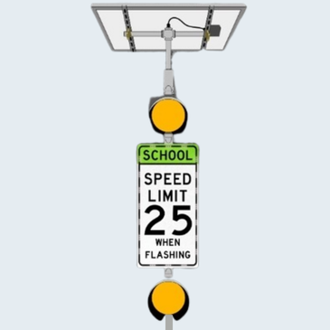 School Crossing Sign Alerts Supplier throughout Florida and SE United States - Transportation Solutions and Lighting, Inc.