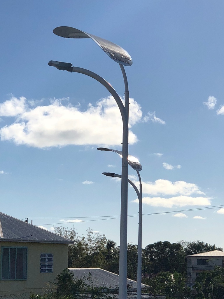 EnGo Leaf Solar Street Light Side View - Transportation Solutions and Lighting, Inc