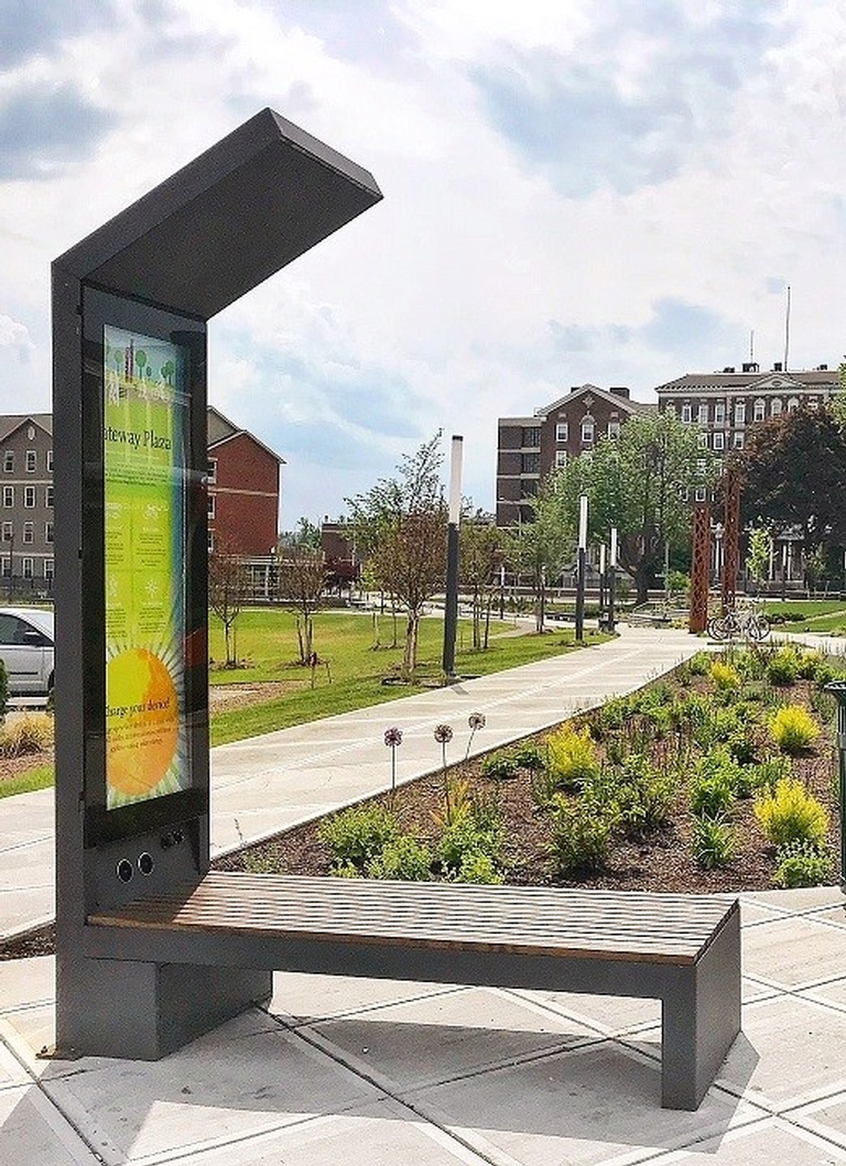 Smart Solar Bench in Residential Areas - Transportation Solutions and Lighting, Inc