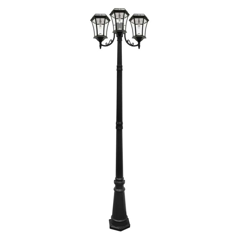 Victorian GS-94B-T with Triple Head Lamp Post - Residential Solar Lighting - Transportation Solutions and Lighting, Inc