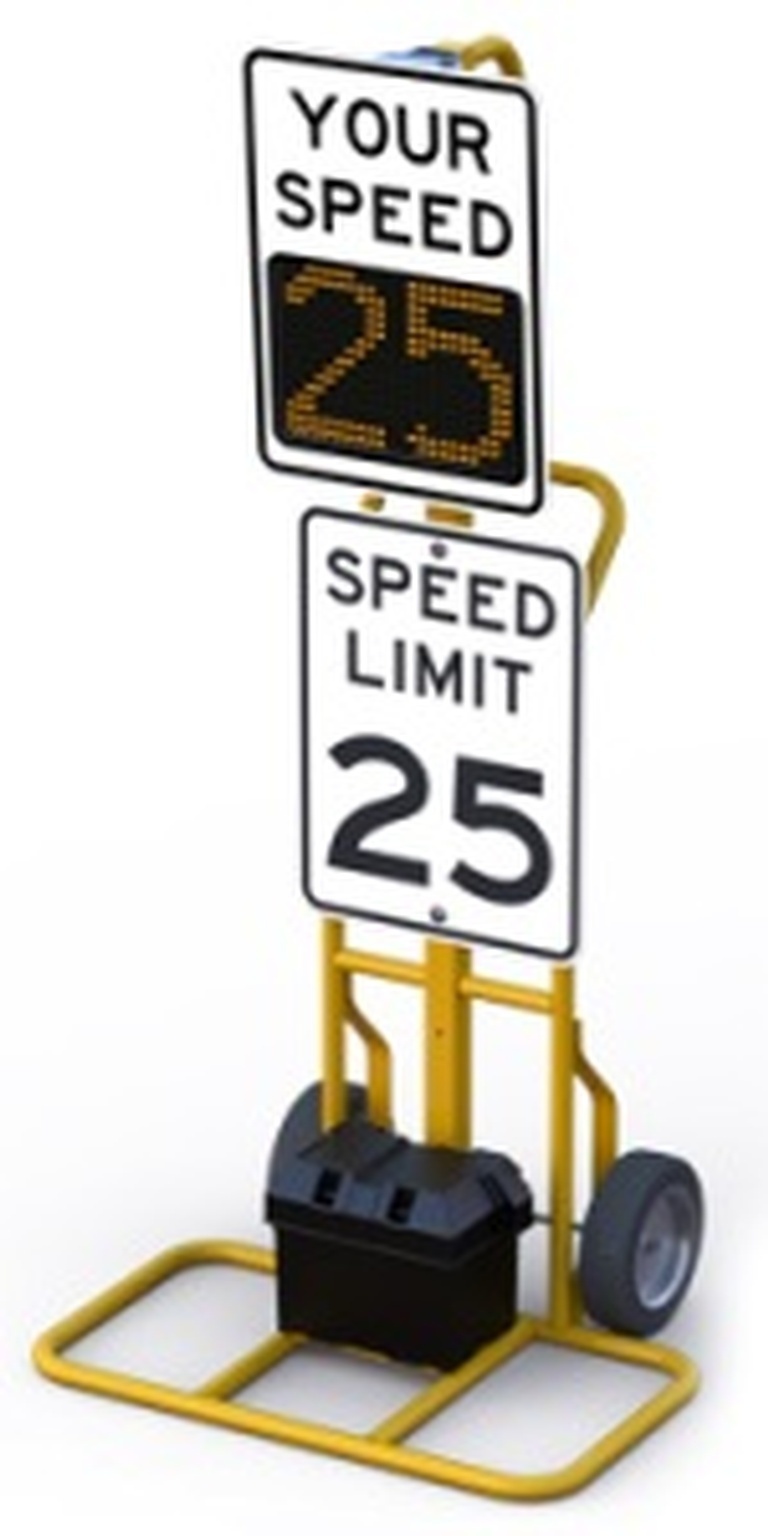 IQ900 Dolly Mounted Sign - Transportation Solutions and Lighting, Inc