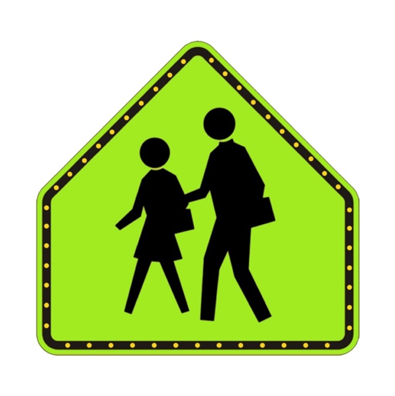 S1 1 Ped Crossing - School Zone Flashing Sign Systems - Transportation Solutions and Lighting, Inc