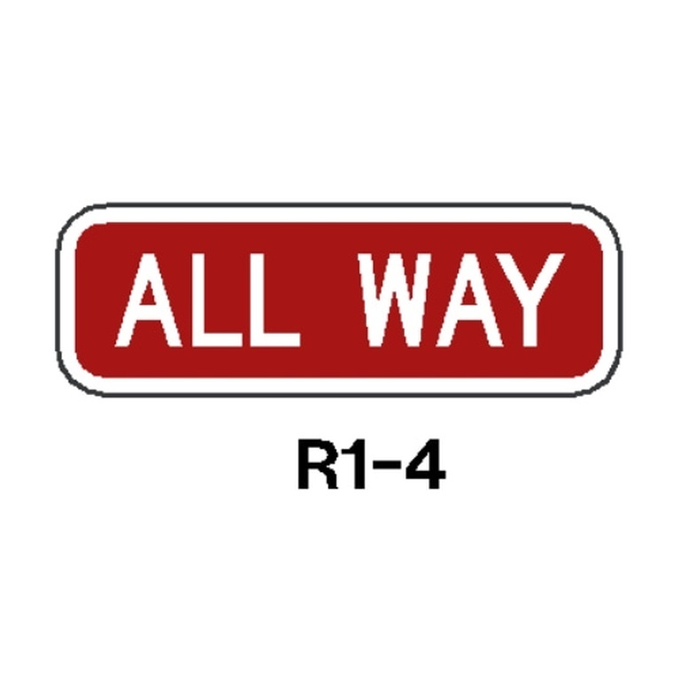 R1-4 All Way Stop - MUTCD SIGNS Florida - Transportation Solutions and Lighting, Inc