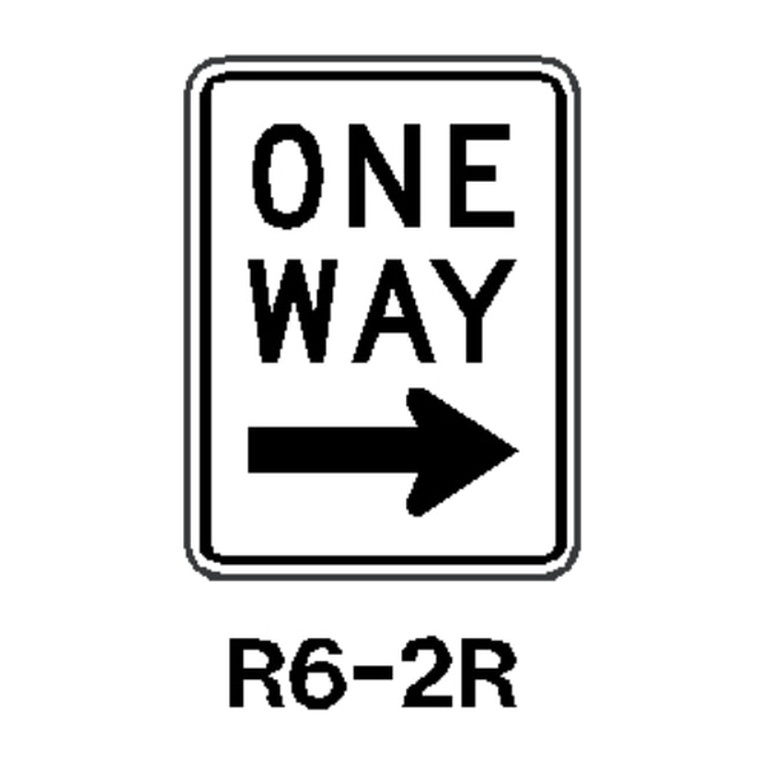 R6-2R One Way Arrow - MUTCD SIGNS Florida - Transportation Solutions and Lighting, Inc