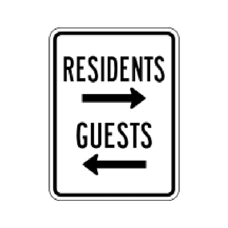 Residents or Guests - MUTCD SIGNS Florida - Transportation Solutions and Lighting, Inc