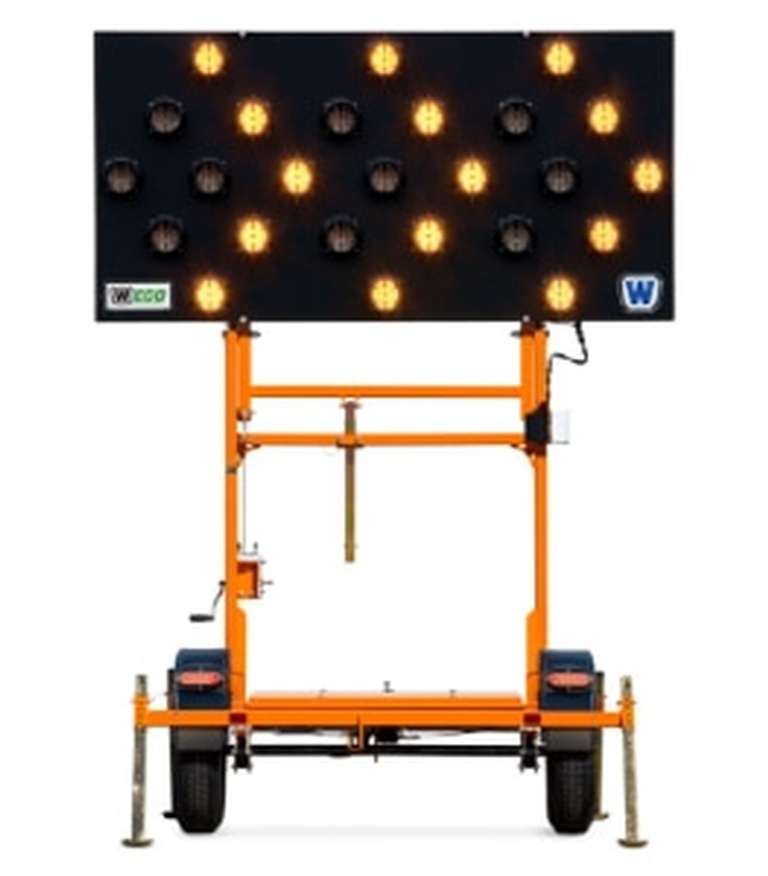 Portable ECO Folding Frame Arrow Boards - Transportation Solutions and Lighting, Inc