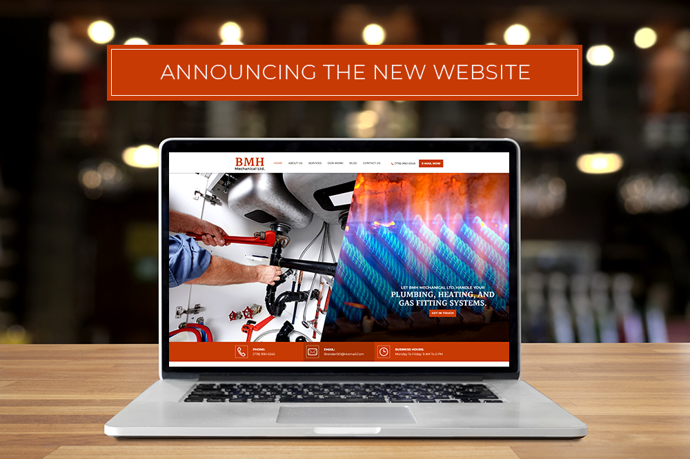 Announcing The New Website, BMH Mechanical Ltd. 