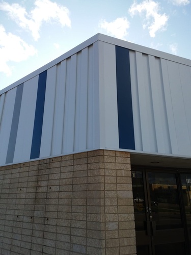 Flush Face W Reveal by Manitoba Commercial Sheet Metal Roofing Company - Temple Metal Roofs Ltd