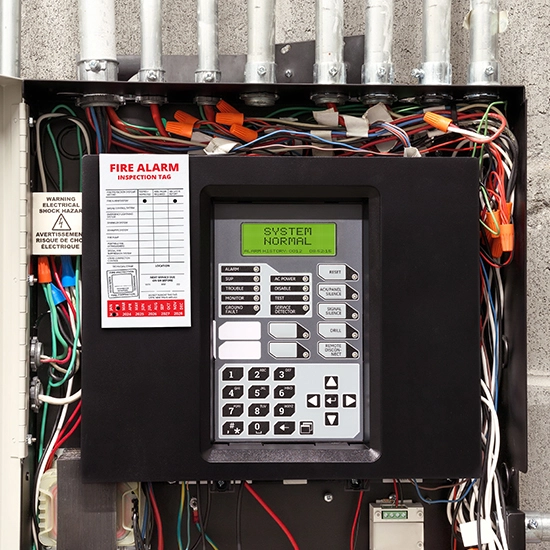 Access control keypad entry in Bronxville apartment